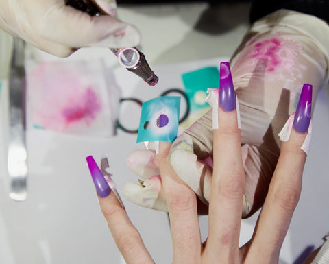 New Nail Art Airbrush Stencils Nails Designer Inspired Reusable